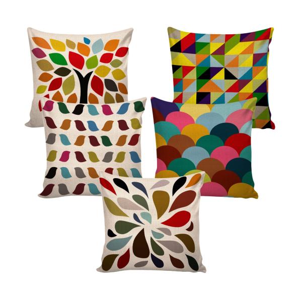 Digital Printed Cushion Cover (Pack of 5)