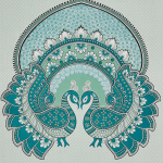 Double Bed Size Pure Cotton Jaipuri Bedsheet (Green)