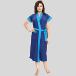 Free Size Bathrobe For Women (Navy Blue)