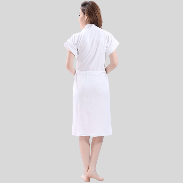 Free Size Bathrobe For Women (White)