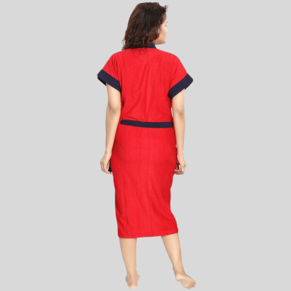 Free Size Bathrobe For Women (Red)