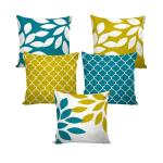 Digital Printed Velvet Cushion Cover (Pack of 5)
