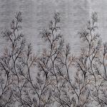 Polyester Semi Transparent Door Curtain (Pack of 2, Brown)