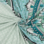 Double Bed Size Pure Cotton Jaipuri Bedsheet (Green)