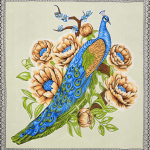 Double Bed Size Pure Cotton Jaipuri Bedsheet (Blue, Green)