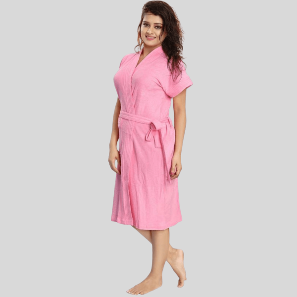 Free Size Bathrobe For Women (Pink)