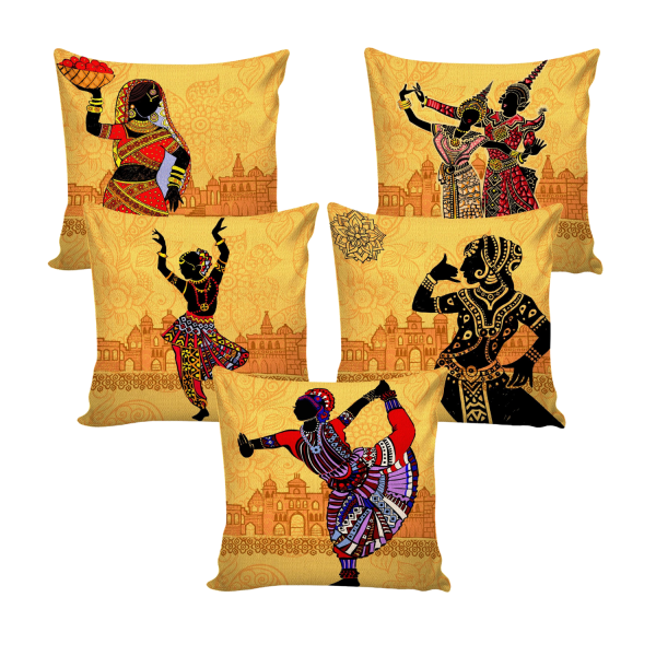 Digital Printed Cushion Cover (Pack of 5)