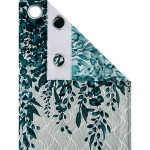 Polyester Semi Transparent Door Curtain (Pack of 2, Green)